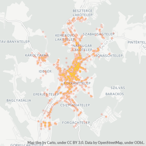 3100 Vállalati sűrűségi térkép