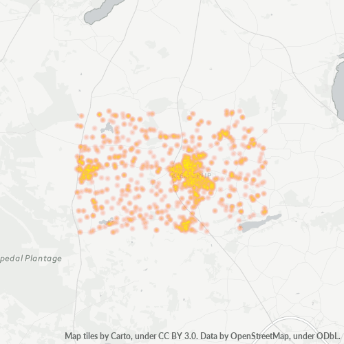 8620 Heatmap over forretningstæthed