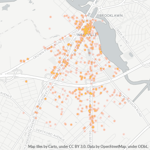 08093 Business Density Heatmap