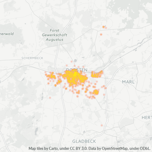 46282 Standortdichte-Heatmap