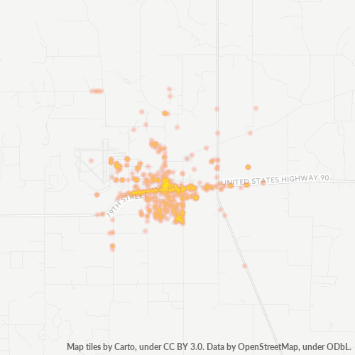 78861 Business Density Heatmap