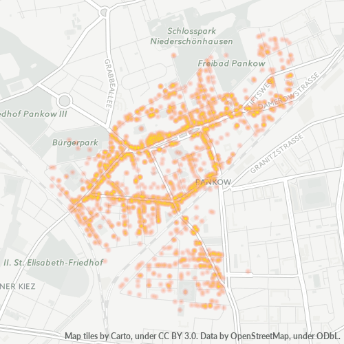 Heatmap für plz 13187