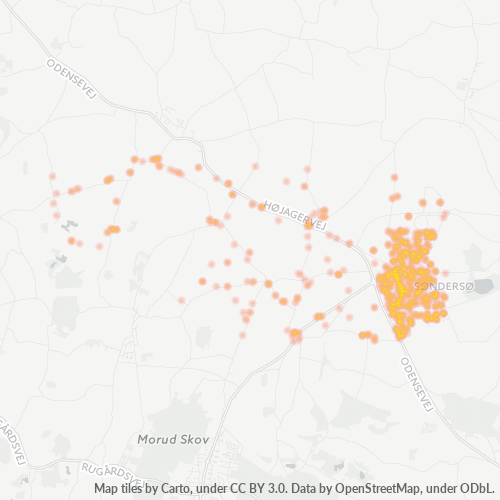 5471 Heatmap over forretningstæthed