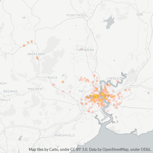 NP9 Business Density Heatmap