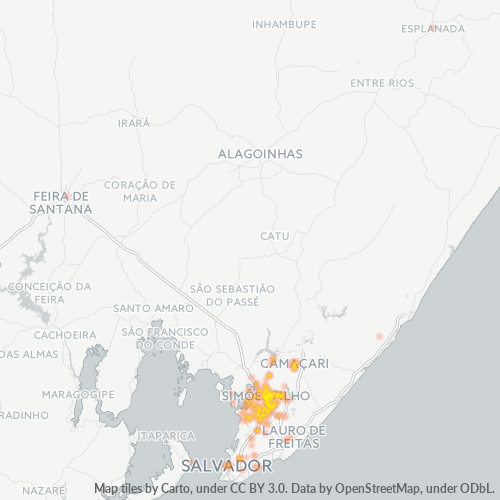 43700-000 Mapa de calor de densidad empresarial