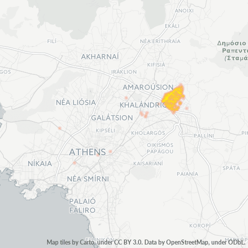 152 35 Χάρτης θερμότητας πυκνότητας επιχείρησης