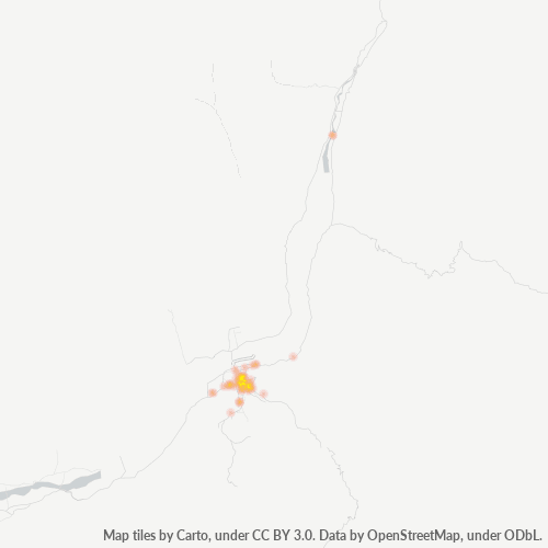 19130 Business Density Heatmap