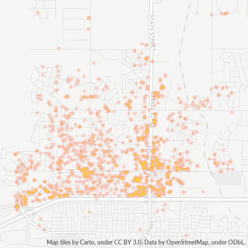 58503 Business Density Heatmap