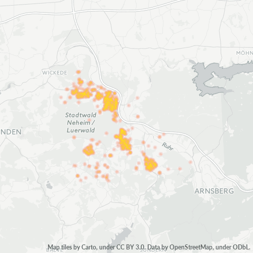 Heatmap für plz 59757