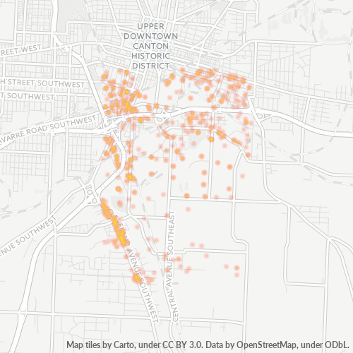 44707 Business Density Heatmap