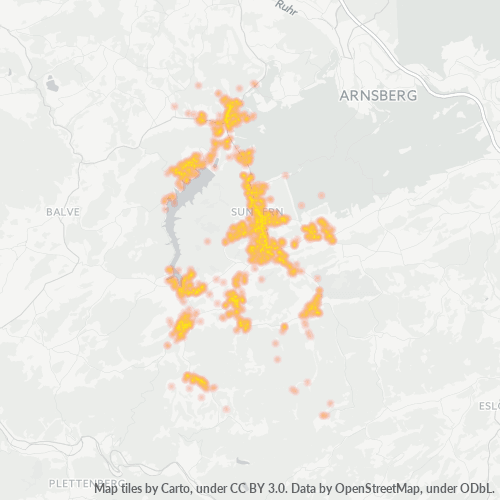 Heatmap für plz 59846