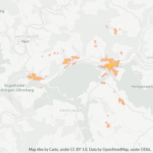 Heatmap für plz 74670