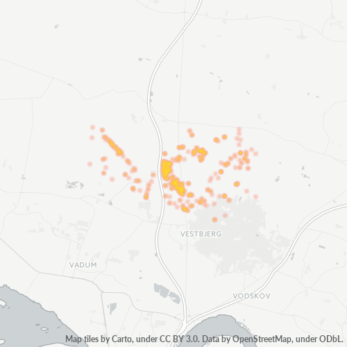 9381 Heatmap over forretningstæthed