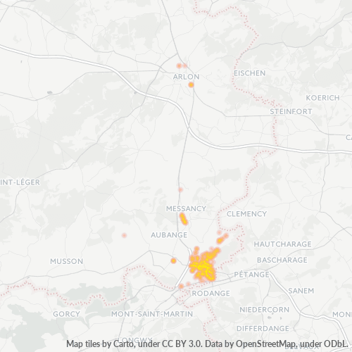 Heatmap voor postcode 6791