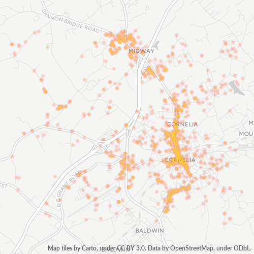 30531 Business Density Heatmap