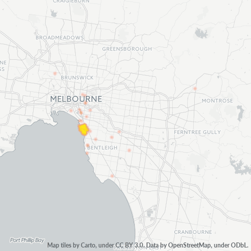 3184 Business Density Heatmap