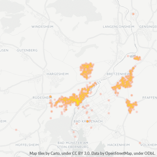 Heatmap für plz 55545