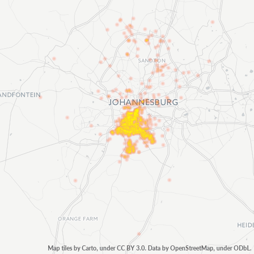 2091 Hittekaart vir Besigheidsdigtheid