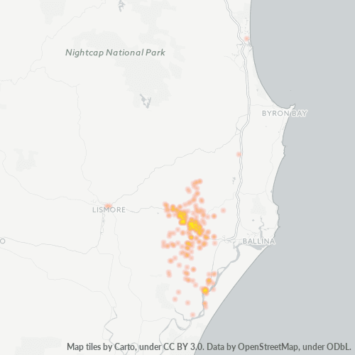 2477 Business Density Heatmap