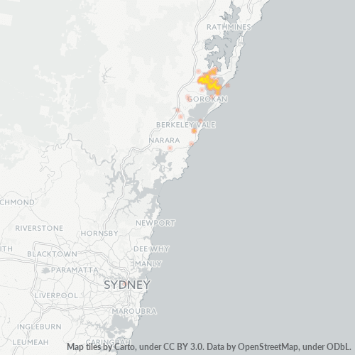 2262 Business Density Heatmap