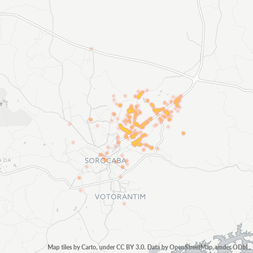 18087-000 Mapa de calor de densidad empresarial