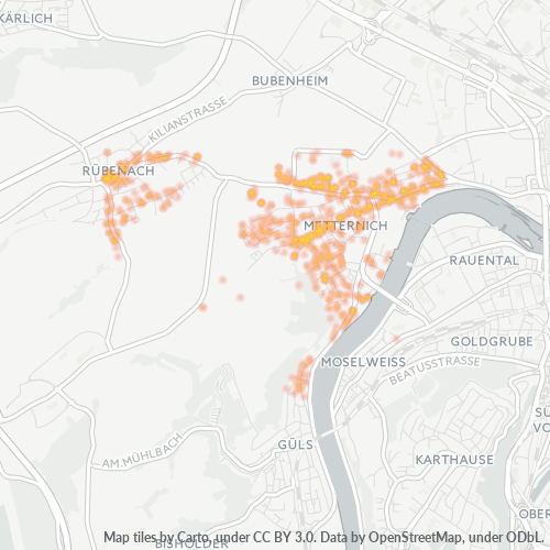 Heatmap für plz 56072