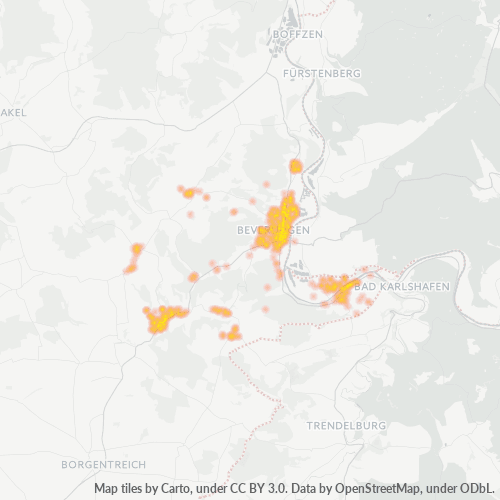 Heatmap für plz 37688