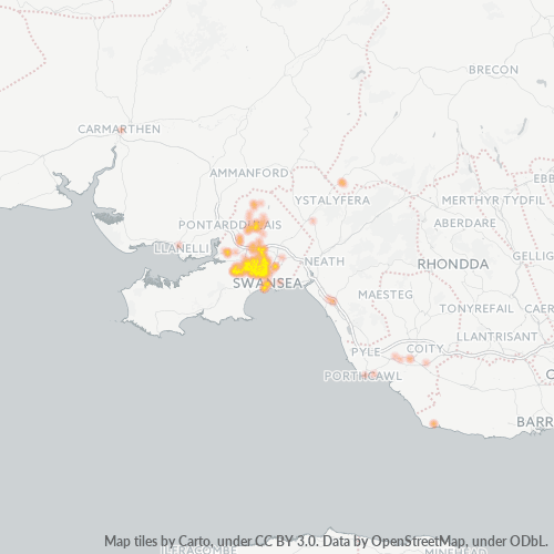 SA5 Business Density Heatmap