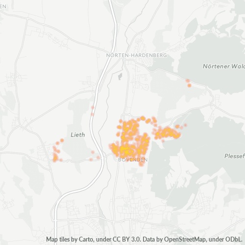 Heatmap für plz 37120
