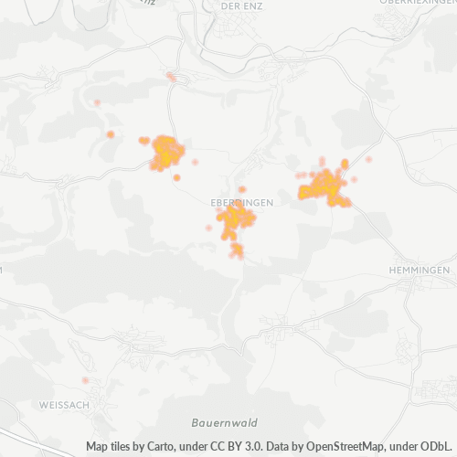 Heatmap für plz 71735
