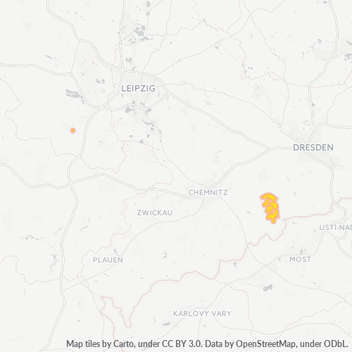 Heatmap für plz 09619