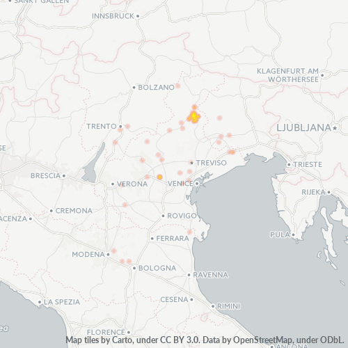 Mappa di calore per cap 32014