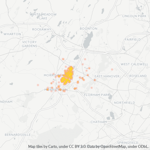 07927 Business Density Heatmap