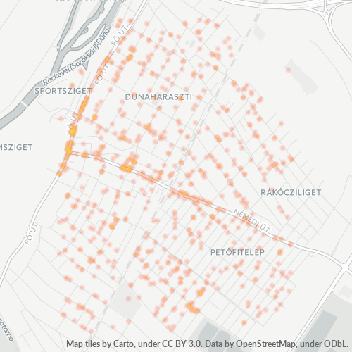 2330 Vállalati sűrűségi térkép