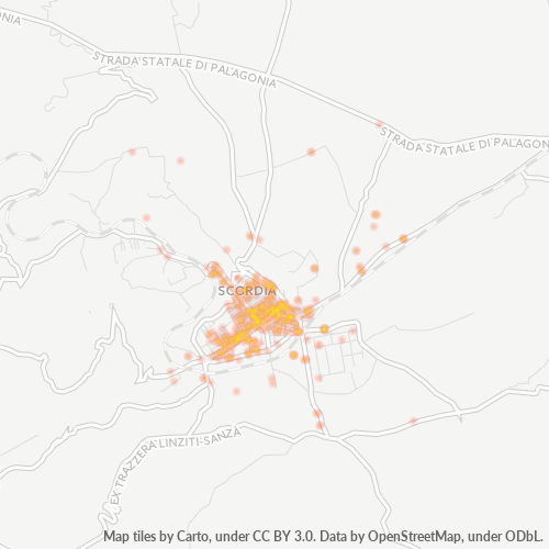 Mappa di calore per cap 95048