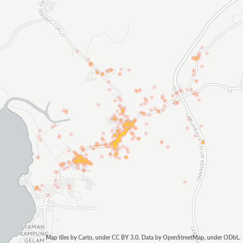 71010 Business Density Heatmap