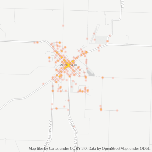 65360 Business Density Heatmap