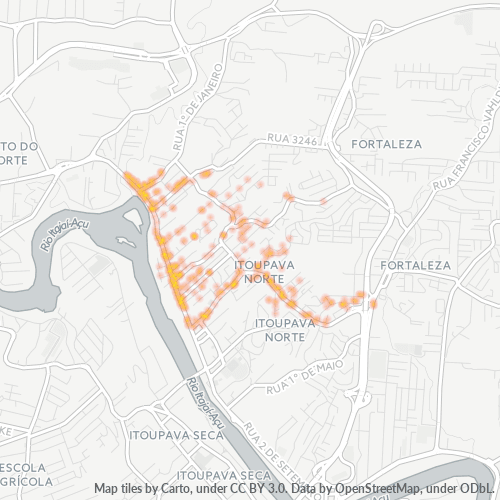 89053-000 Mapa de calor de densidad empresarial