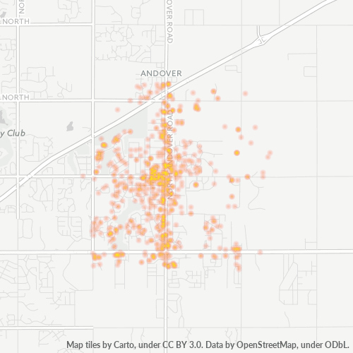67002 Business Density Heatmap
