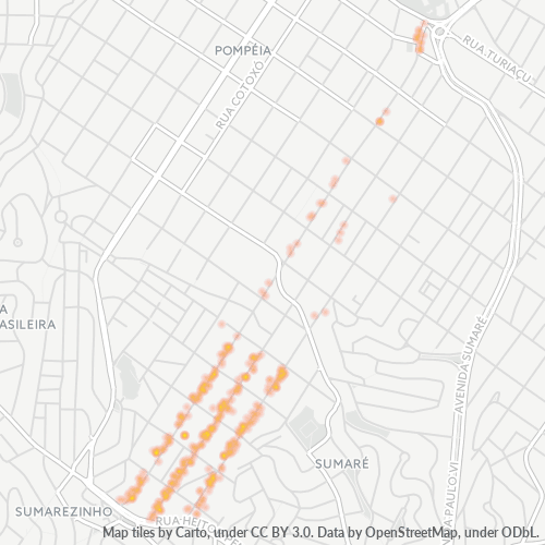 01258-000 Heatmap de Densidade da Empresa