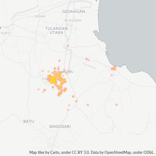 67157 Peta Panas Densitas Bisnis