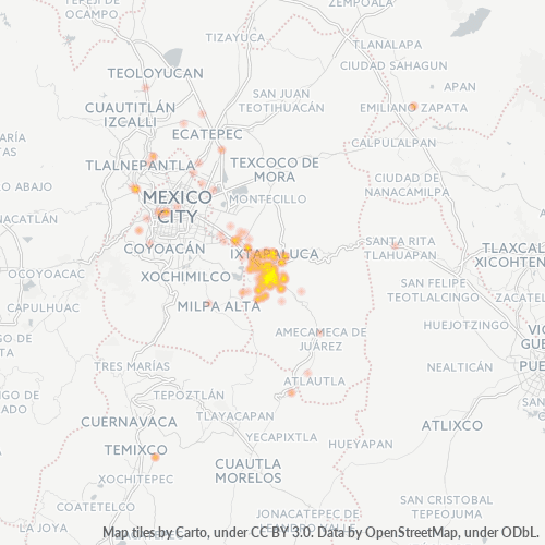 56600 Mapa de calor de densidad empresarial