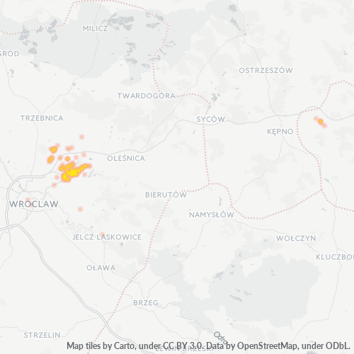 55-095 Mapa intensywności działalności gospodarczej