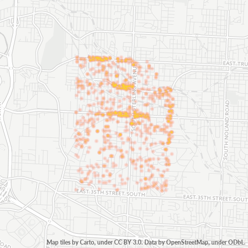 64052 Business Density Heatmap