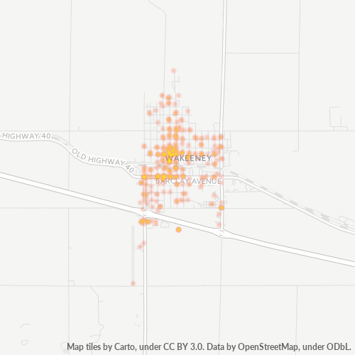 67672 Business Density Heatmap
