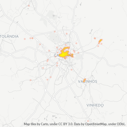 13010-000 Heatmap de Densidade da Empresa