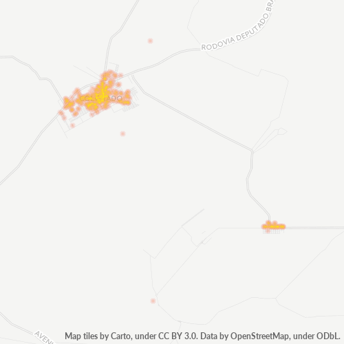86690-000 Mapa de calor de densidad empresarial