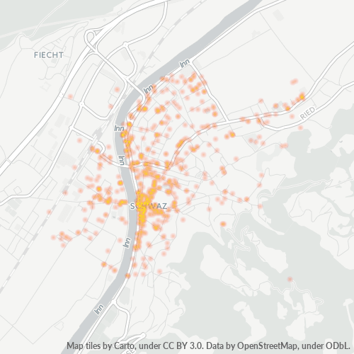 Heatmap für postleitzahl 6130