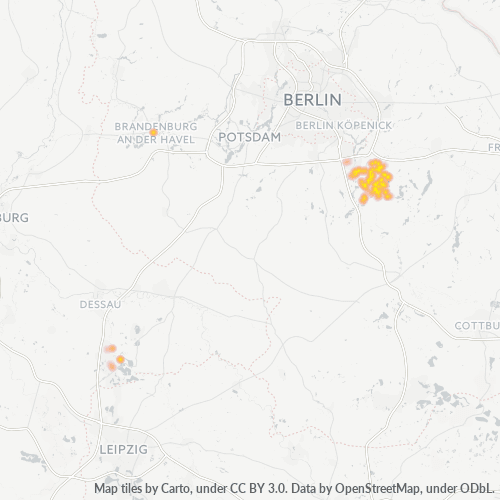 Heatmap für plz 15754