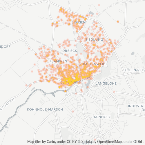 Heatmap für plz 25335